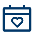 Icon Calendar with Heart | Entrusted Hearts